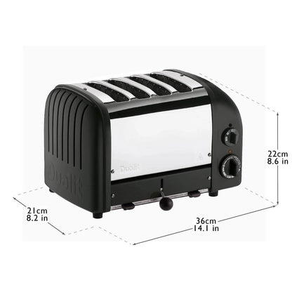 Dualit Dualit Classic Vario AWS 4 Slice Toaster 40370 (Matte Black)