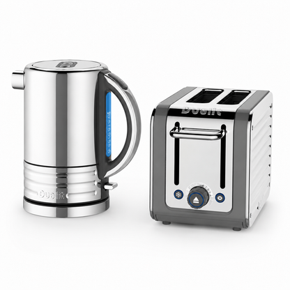 Dualit Dualit Architect Kettle & 2 Slice Toaster Kitchen Set (Grey Trim)