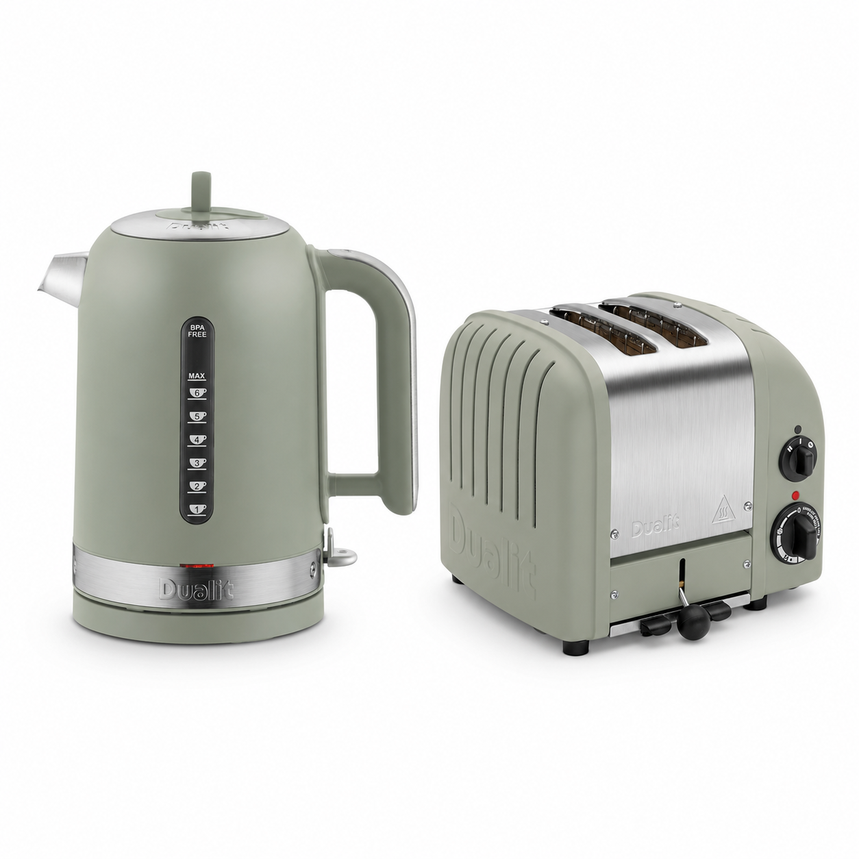 Dualit Dualit Classic Kettle & 2 Slice Vario AWS Toaster Kitchen Set (Sage)