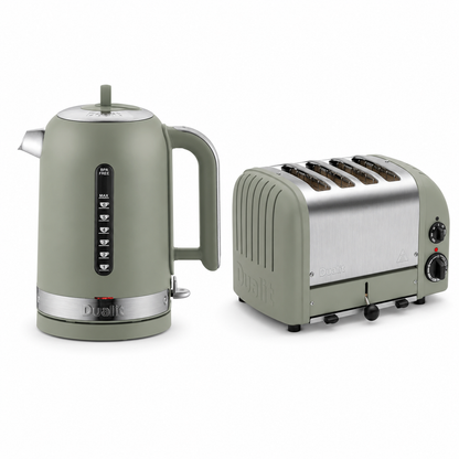 Dualit Dualit Classic Kettle & 4 Slice Vario AWS Toaster Kitchen Set (Sage)