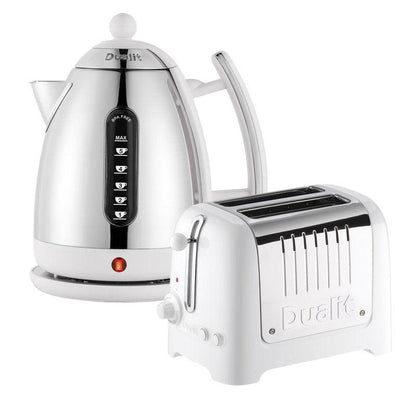 dualit white kettle and toaster set uk