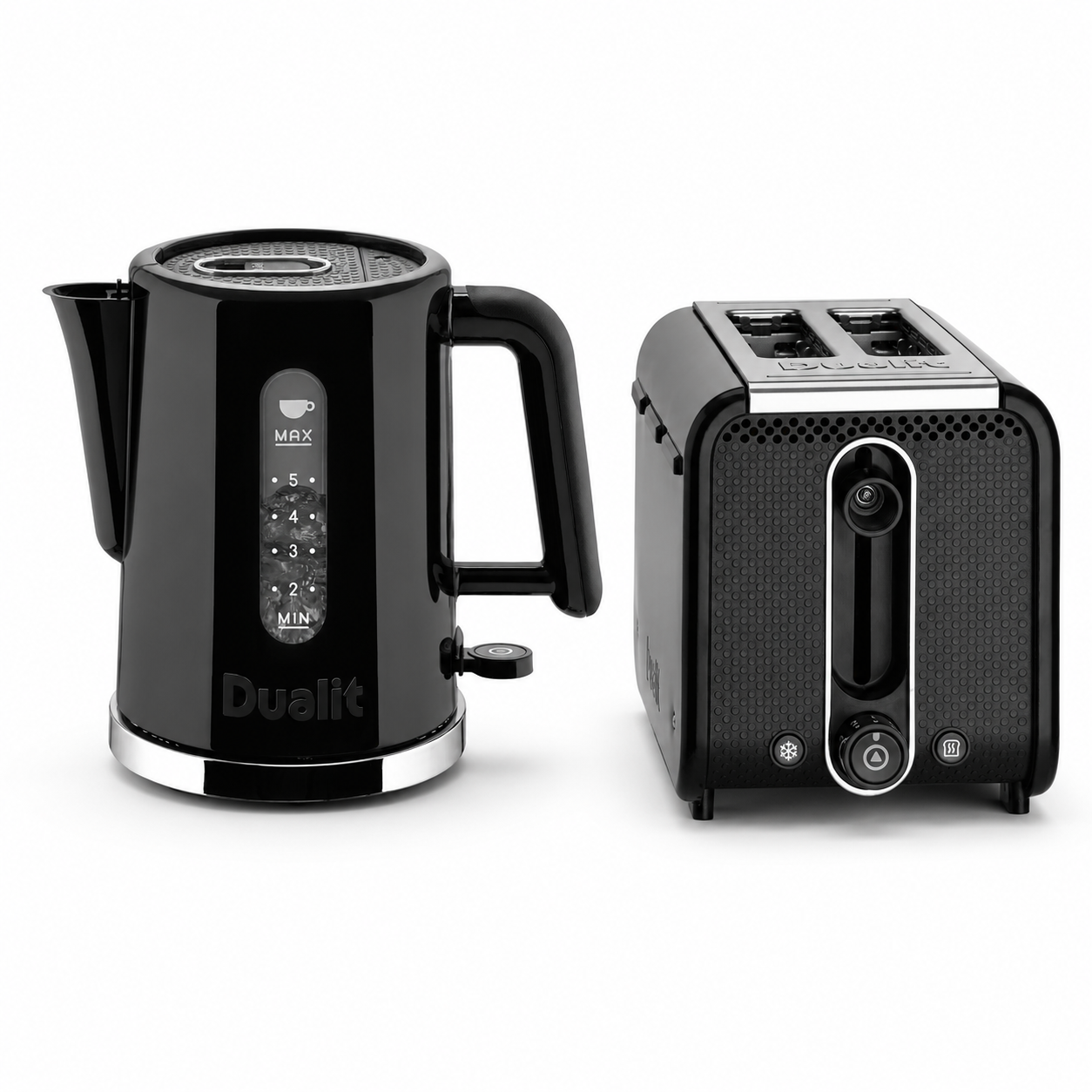 Dualit Dualit Studio Kettle & 2 Slice Toaster Kitchen Set (Black)