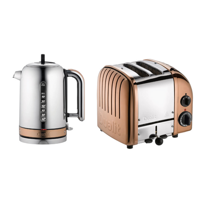 Dualit Classic Kettle & 2 Slice Toaster NewGen Kitchen Set (Copper)