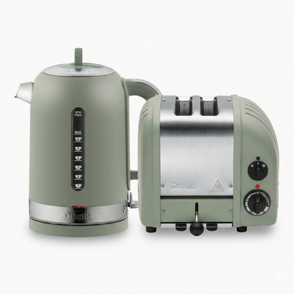 Dualit Classic Kettle & 2 Slice Vario AWS Toaster Kitchen Set (Sage)