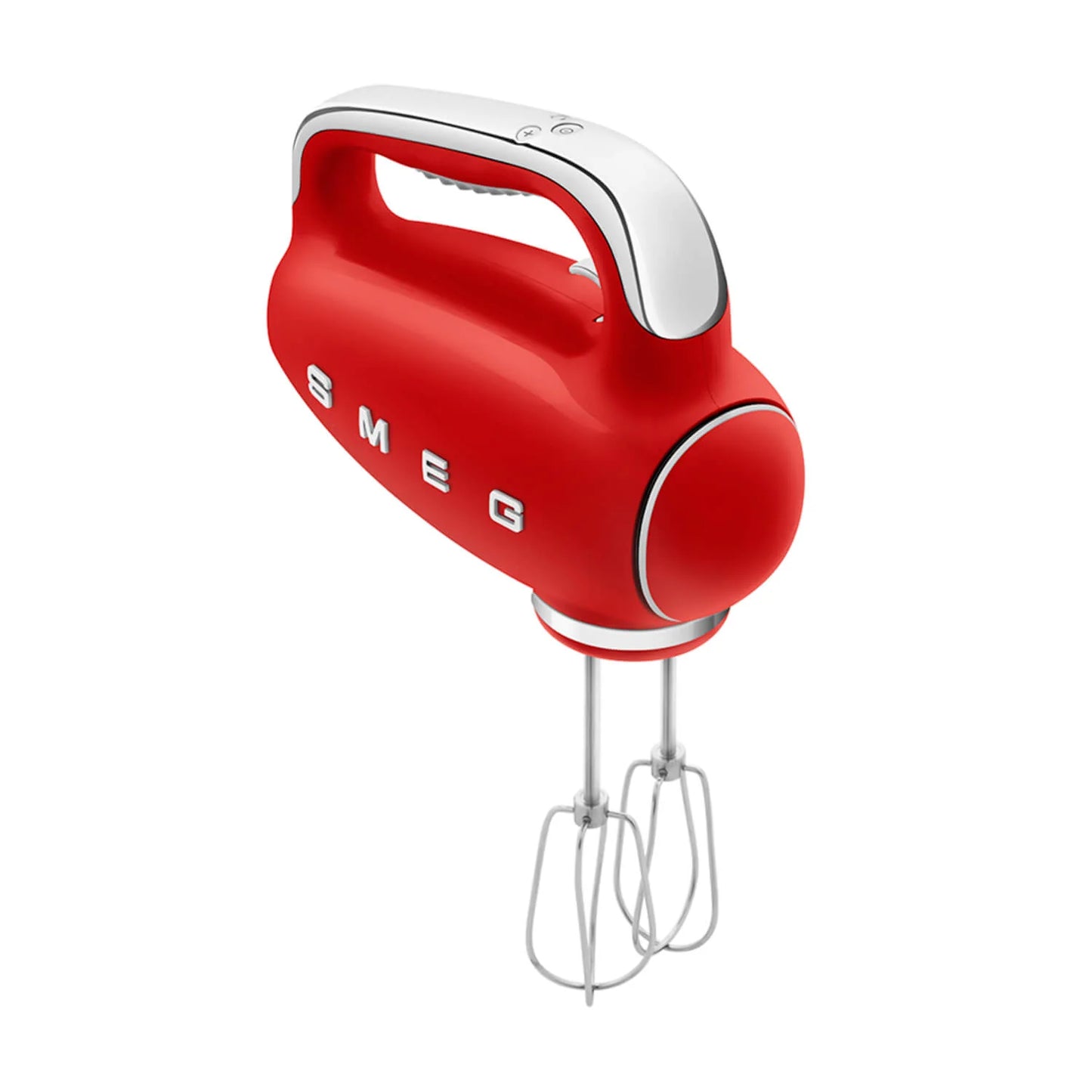 SMEG Red Hand Mixer Turbo Function 3 Attachments HMF01RDUK