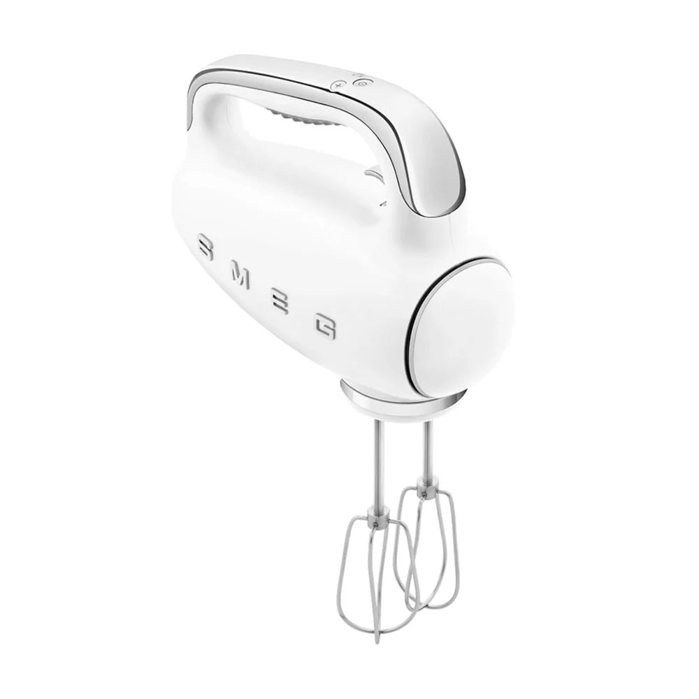 SMEG Hand Mixer Turbo Function LED Display HMF01WHUK - White