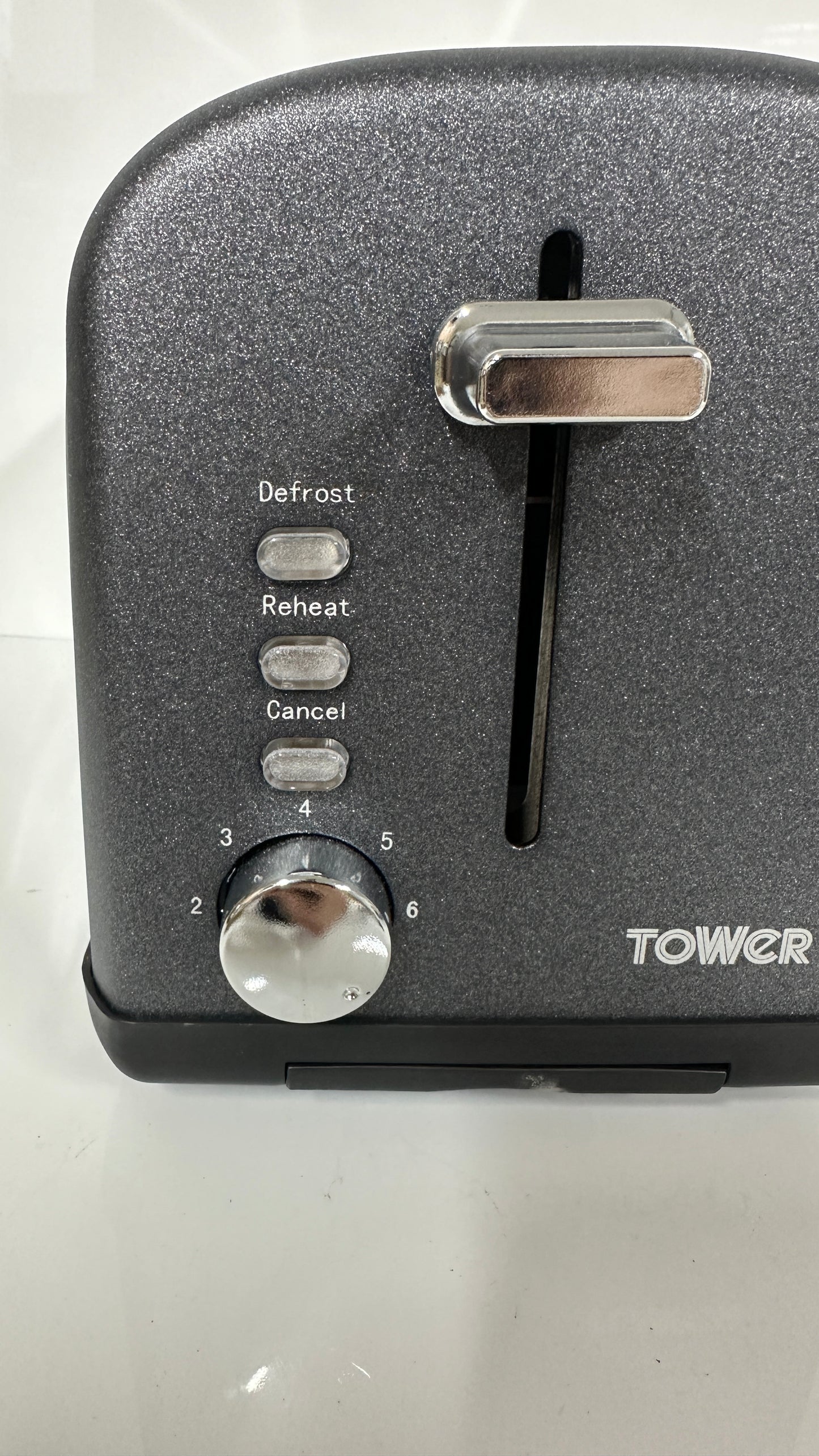 Tower Glitz Sparkle 2 Slice Toaster Steel T20014BL (Black)