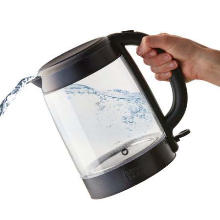 Russell Hobbs Illuminating Glass Kettle 27750 (Matte Black) - Vibe Home