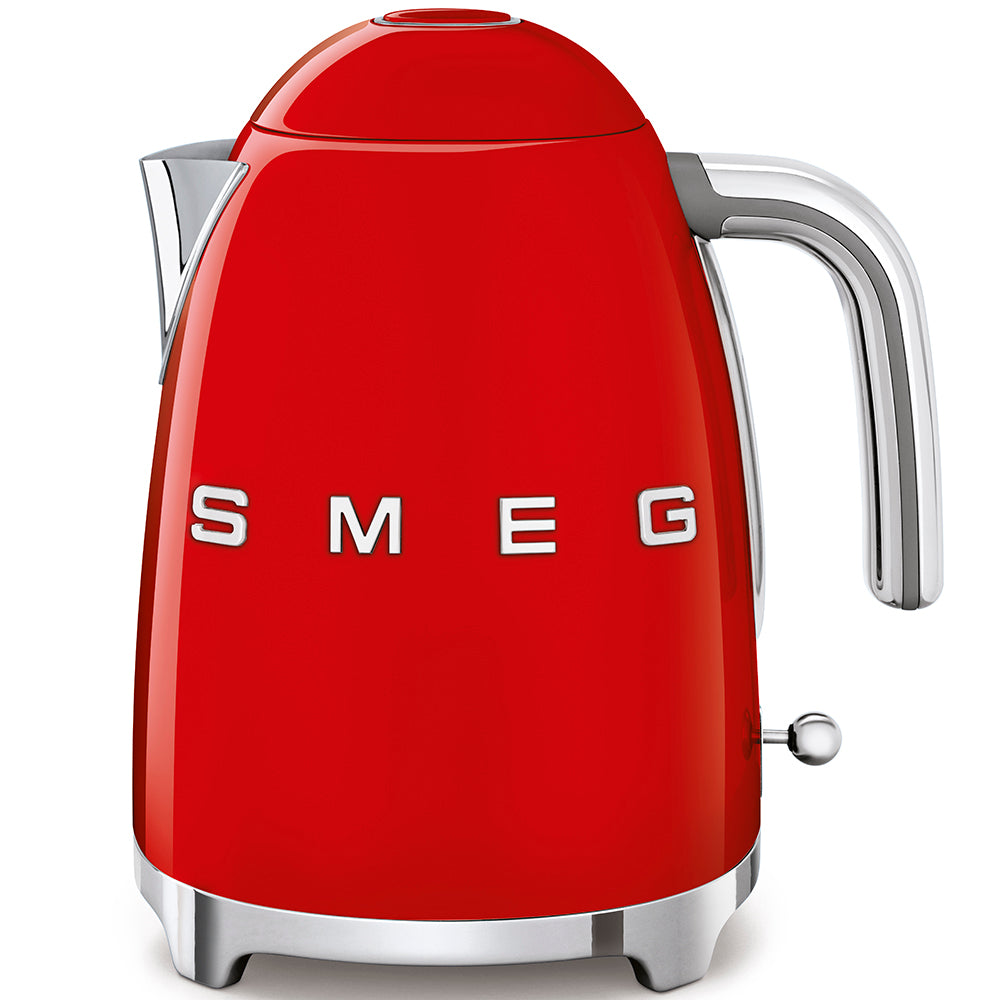 SMEG Retro Kettle & 4 Slice Toaster Matching Kitchen Set (Red)