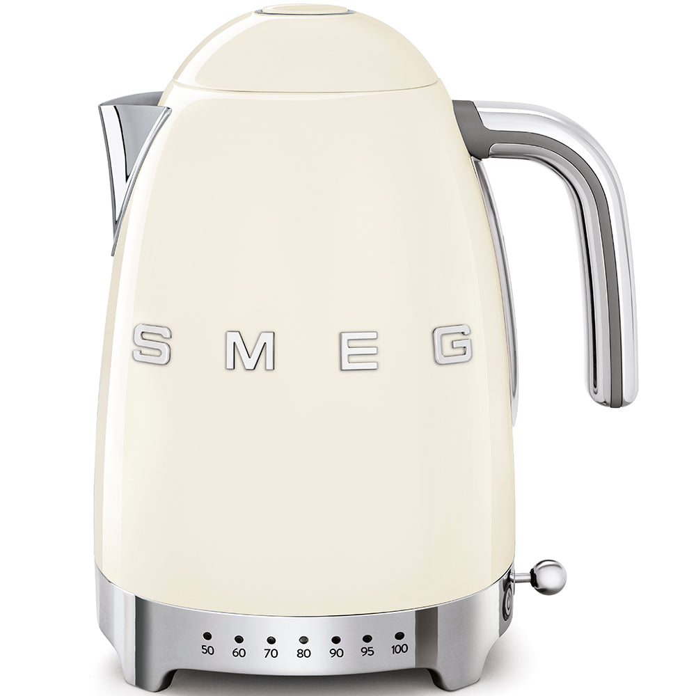 SMEG Retro Kettle Temperature Controlled KLF04CRUK (Cream)