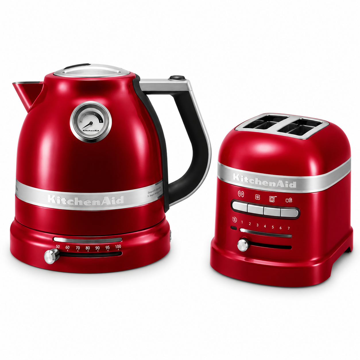 KitchenAid KitchenAid Artisan Kettle & 2 Slice Toaster Kitchen Set (Candy Apple Red)
