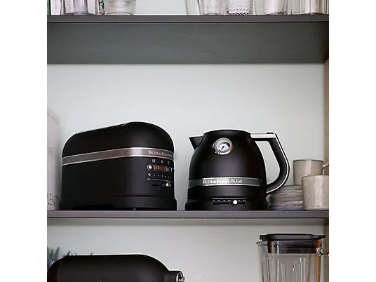 KitchenAid KitchenAid Artisan Kettle & 2 Slice Toaster Kitchen Set (Cast Iron Black)