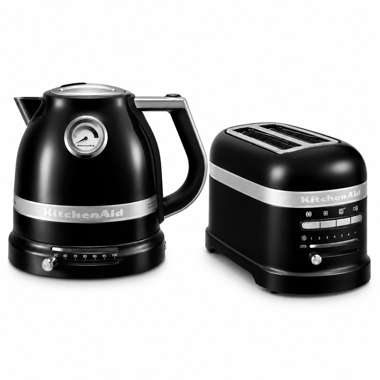 KitchenAid KitchenAid Artisan Kettle & 2 Slice Toaster Kitchen Set (Onyx Black)