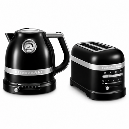 KitchenAid KitchenAid Artisan Kettle & 2 Slice Toaster Kitchen Set (Onyx Black)