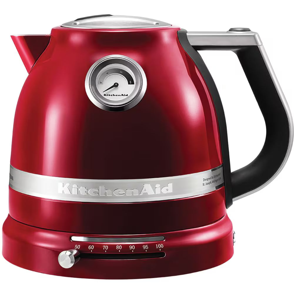 KitchenAid Artisan Kettle & 2 Slice Toaster Kitchen Set (Candy Apple Red).