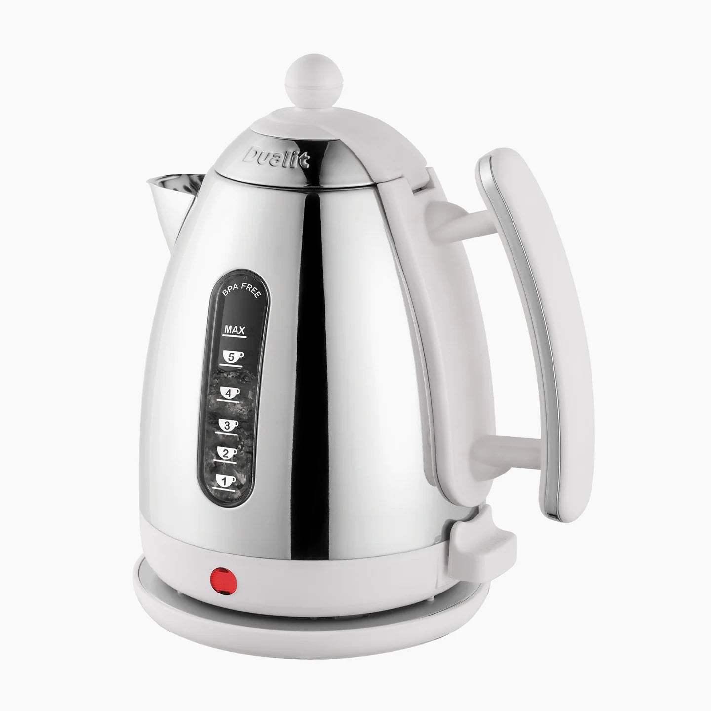 Dualit Lite Jug Kettle & 2 Slice Toaster Kitchen Set (White).