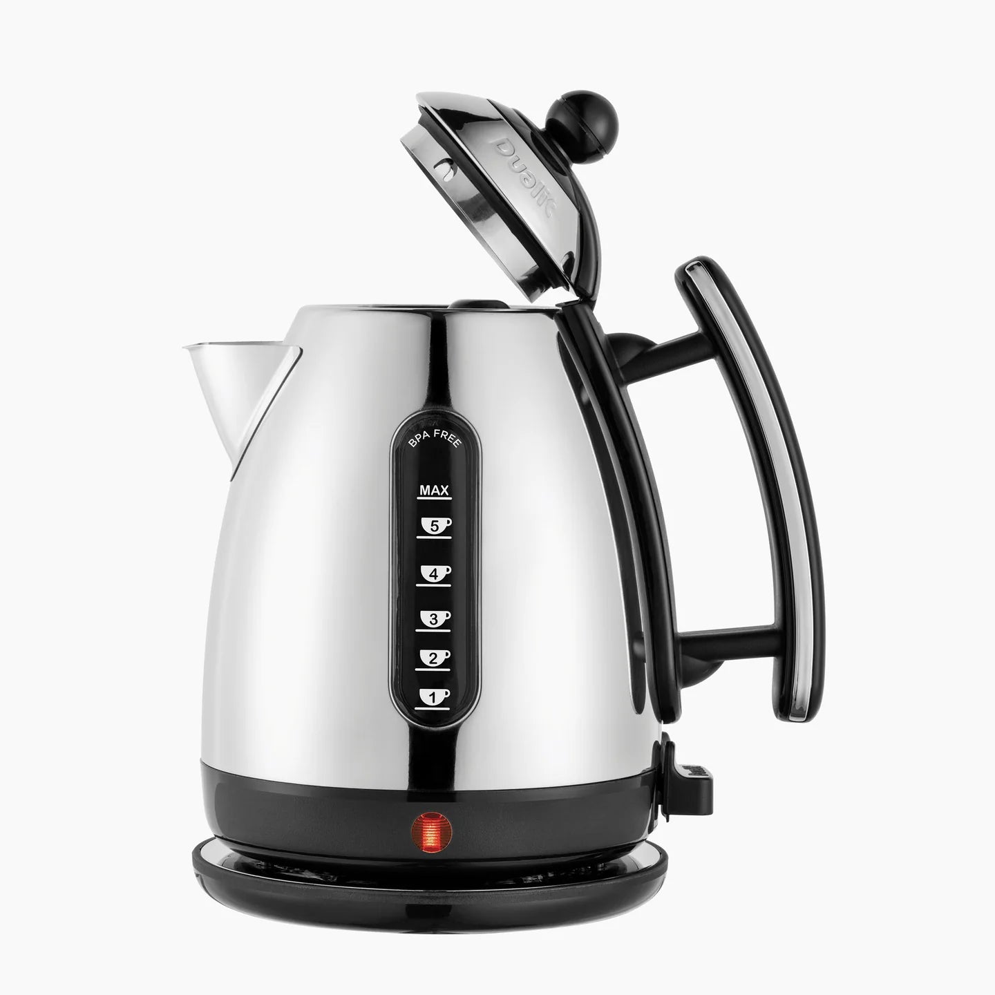 Dualit Lite Jug Kettle & 2 Slice Long Slot Toaster Kitchen Set (Black)