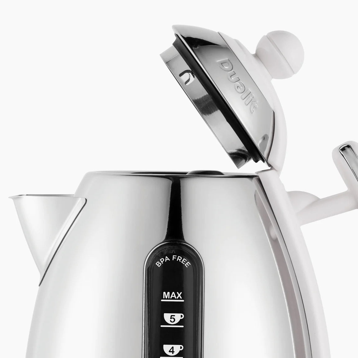 Dualit Lite Jug Kettle & 4 Slice Toaster Kitchen Set (White)