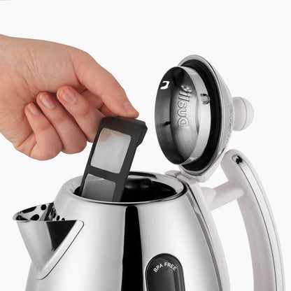 Dualit Lite Jug Kettle & 4 Slice Toaster Kitchen Set (White)