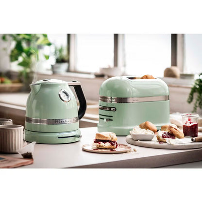 KitchenAid Artisan Jug Kettle & 2 Slice Toaster Kitchen Set (Pistachio).