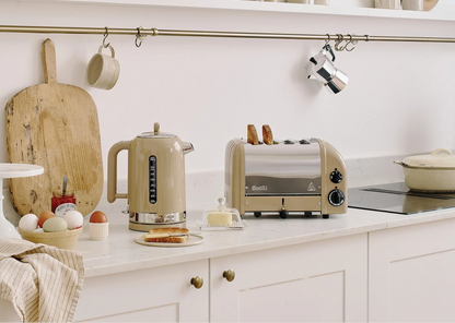 Dualit Classic Kettle & 4 Slice Vario AWS Toaster Kitchen Set (Sandstone)