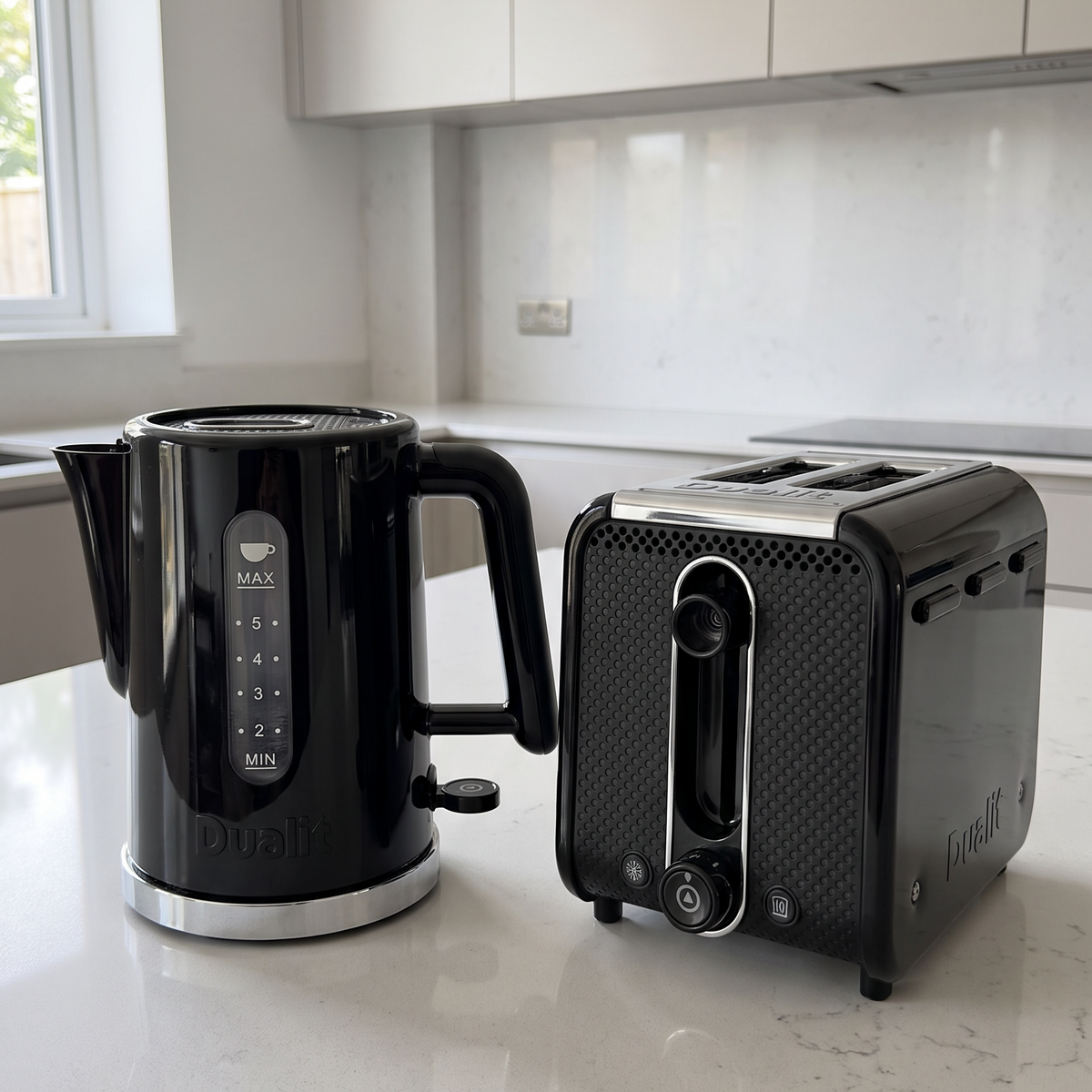 Dualit Dualit Studio Kettle & 2 Slice Toaster Kitchen Set (Black)