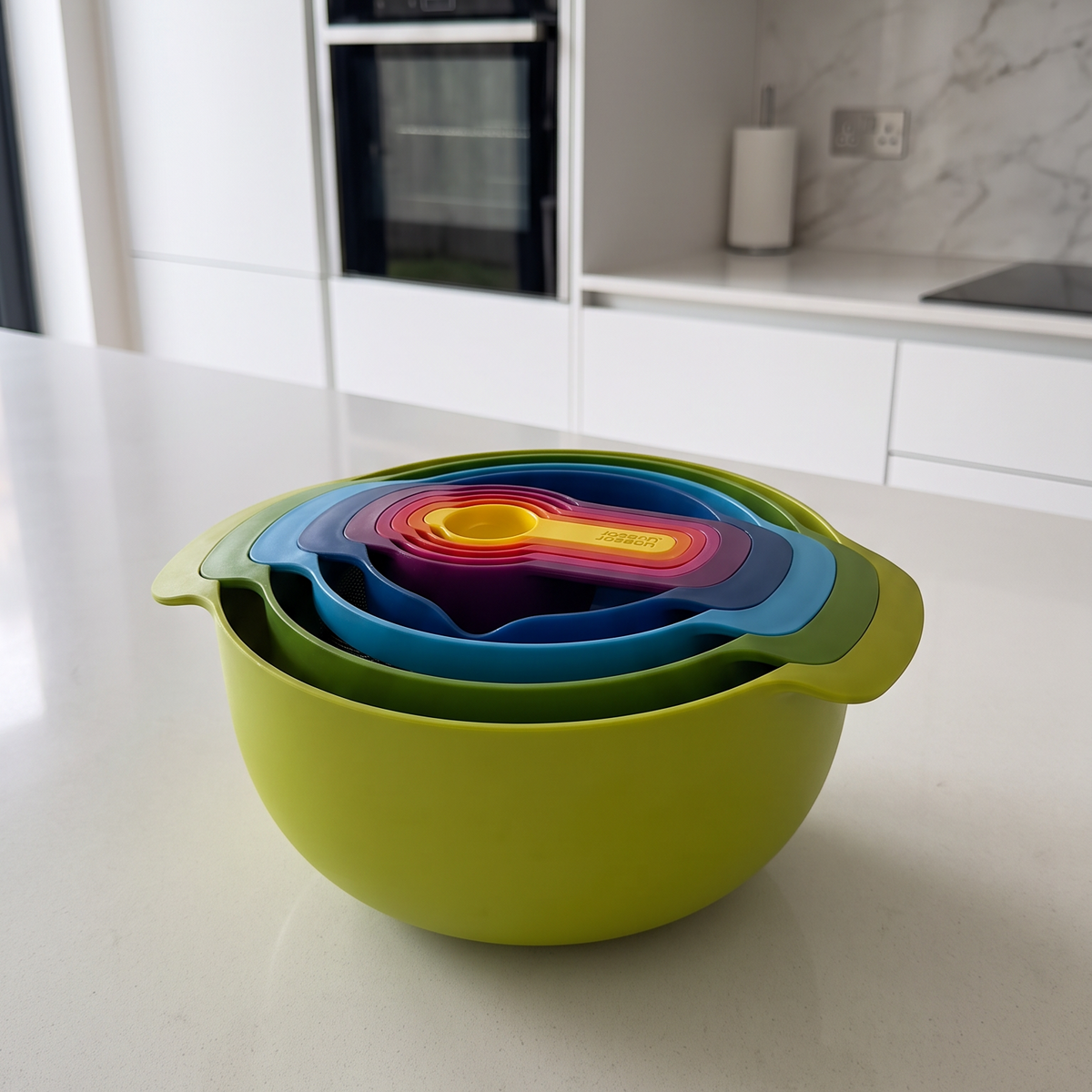 Joseph Joseph Joseph Joseph Nest 9 Plus 9-Piece Compact Food Preparation Set 40031 (Multicolour)