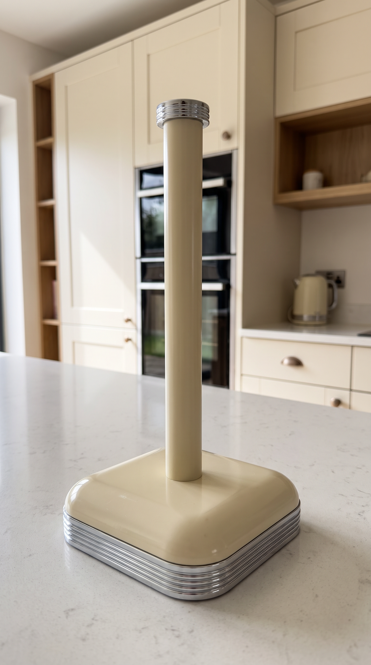 Swan Swan Retro Kitchen Roll Holder Towel Pole SWKA1040CN (Cream)