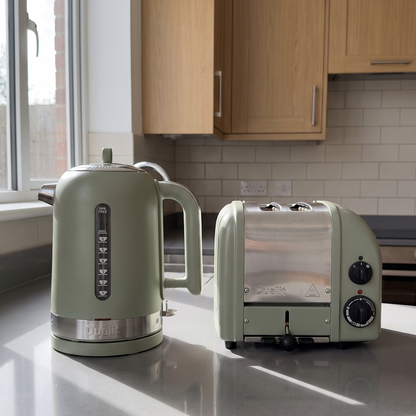Dualit Dualit Classic Kettle & 2 Slice Vario AWS Toaster Kitchen Set (Sage Green)
