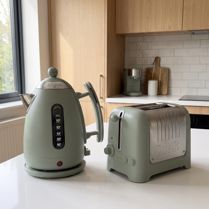 Dualit Dualit Lite Jug Kettle & 2 Slice Toaster Kitchen Set (Sage Green)