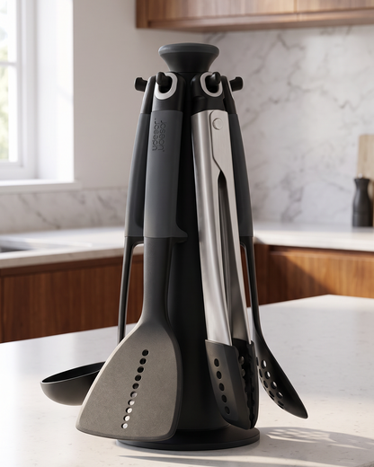 Joseph Joseph Elevate Kitchen Tools & Gadgets Carousel 6-Piece Utensil Set 10151 (Grey)