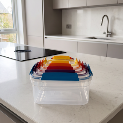 Joseph Joseph Joseph Joseph Nest Lock 5-Piece Plastic Food Kitchen Container Set 81081 (Multicolour)