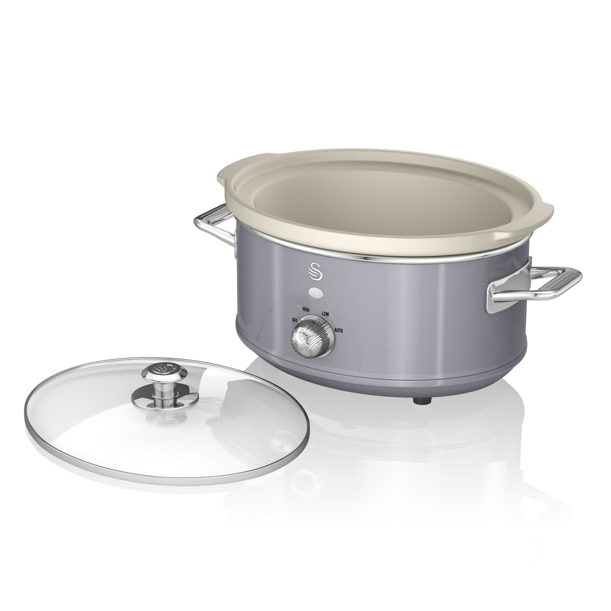 Swan 3.5L Slow Cooker SF17021GRN (Retro Grey)