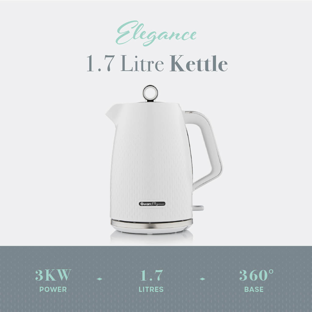 Swan Elegance White Kettle Gloss Finish SK14016WHT