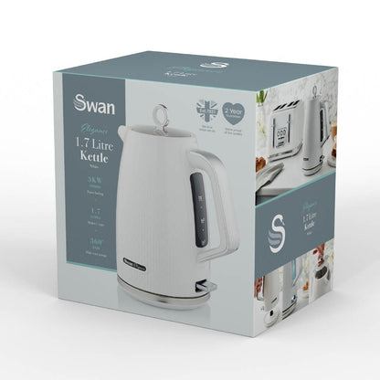 Swan Elegance Electric Kettle Cordless SK14016WHT (Gloss White)