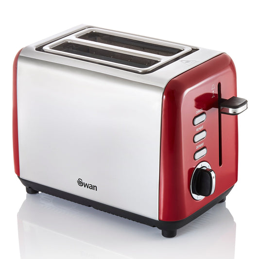 Swan TownHouse 2 Slice Toaster ST14015RN - Red 