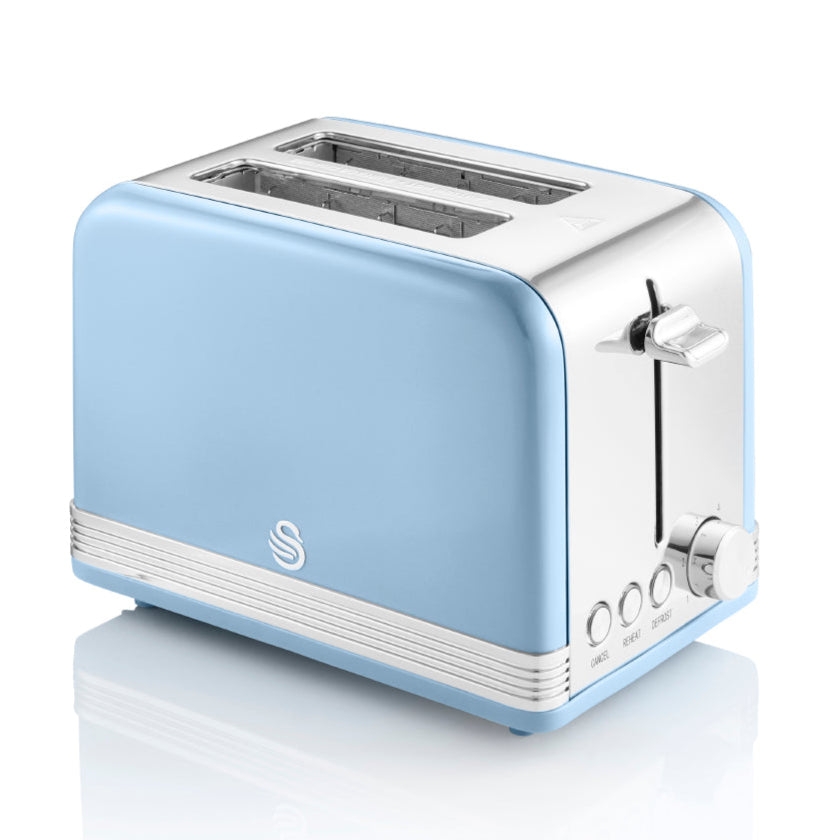 Swan Retro 2 Slice Toaster ST19010BLN (Blue)