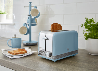 Swan Retro 2 Slice Toaster ST19010BLN (Blue)