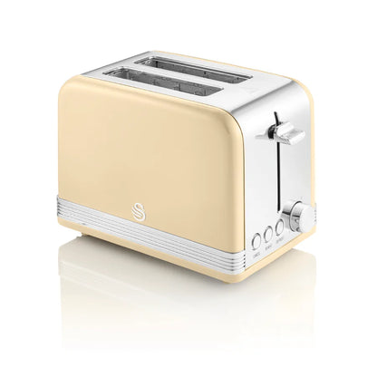 Swan Retro 2 Slice Toaster ST19010CN (Cream)