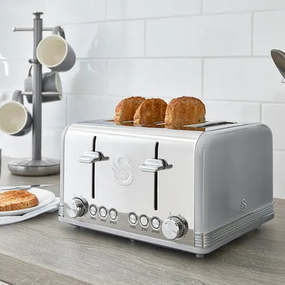 Swan Retro 4 Slice Toaster ST19020GRN (Grey)