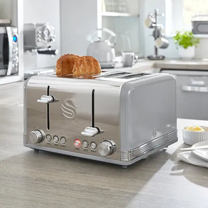 Swan Retro 4 Slice Toaster ST19020GRN (Grey)