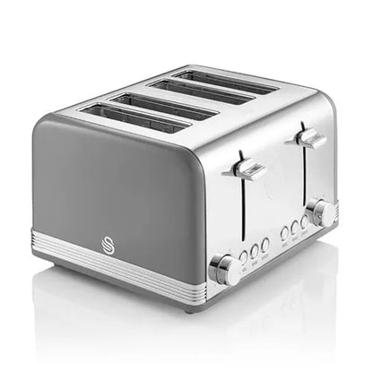 Swan Retro 4 Slice Toaster ST19020GRN (Grey)