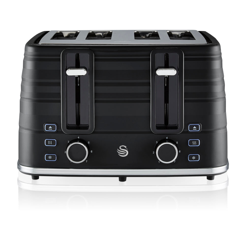 Swan Symphony 4 Slice Toaster with Matt Finish ST31054BN (Black)