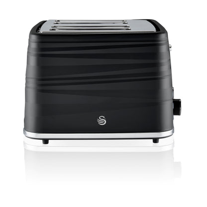 Swan Symphony 4 Slice Toaster with Matt Finish ST31054BN (Black)