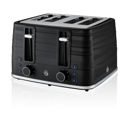 Swan Symphony 4 Slice Toaster ST31054BN (Black)