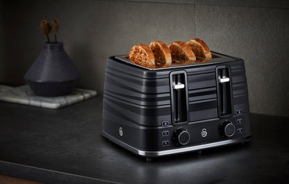 Swan Symphony 4 Slice Toaster ST31054BN (Black)