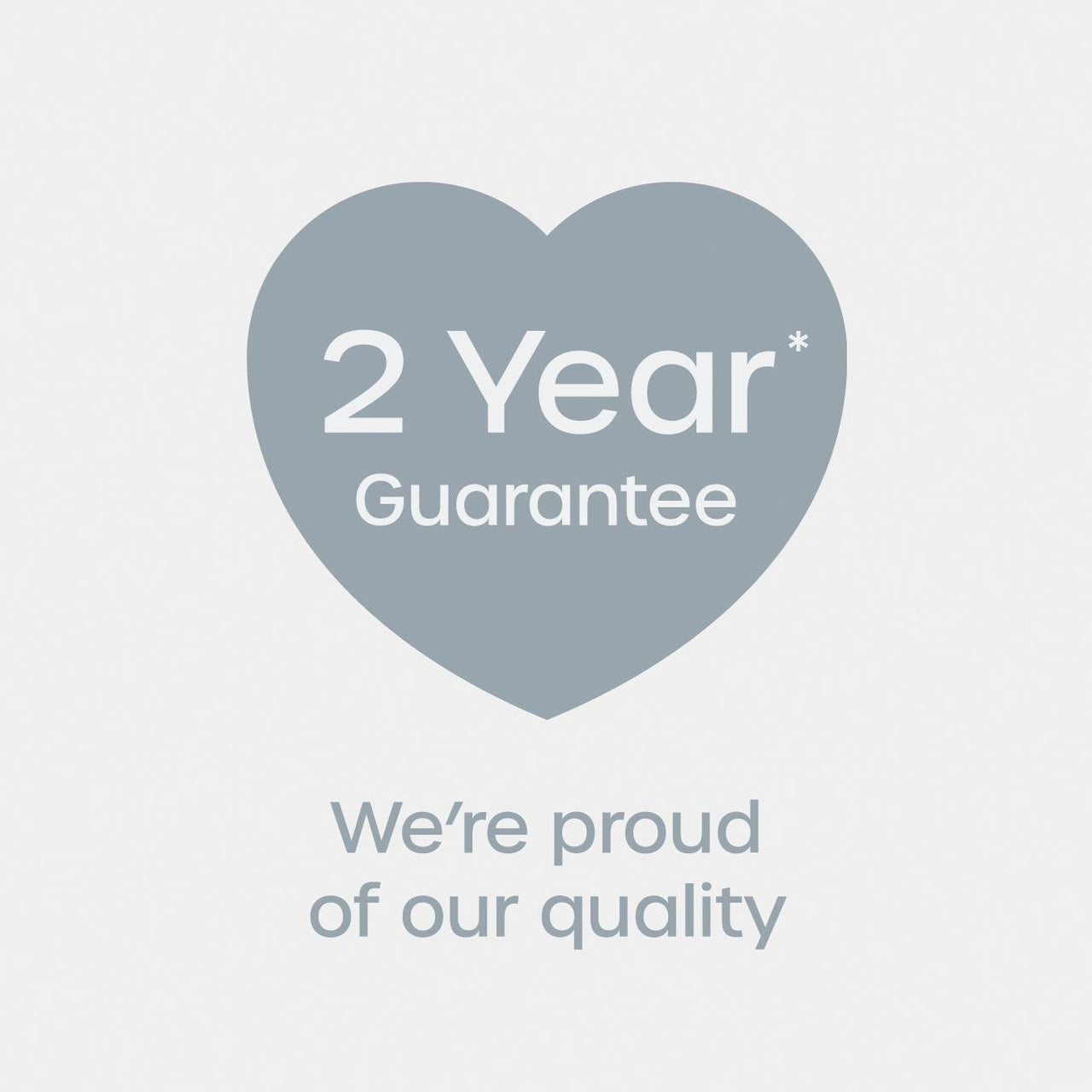 2-year guarantee badge for mug tree and towel pole set