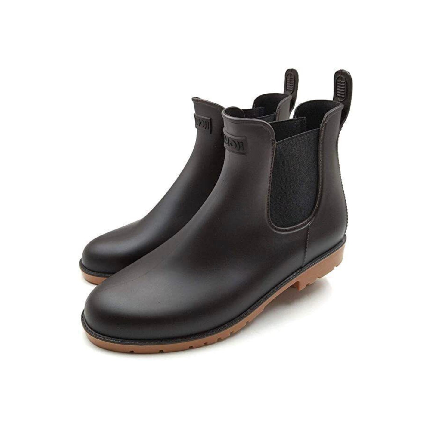 Classic Brown Waterproof Boots - Unisex Ankle Chelsea Shoes - UK Size 4 6 AMOJI