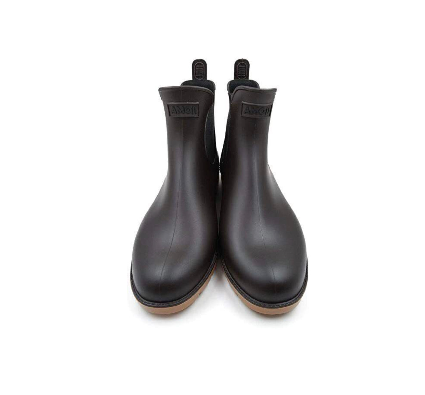 Classic Brown Waterproof Boots - Unisex Ankle Chelsea Shoes - UK Size 4 6 AMOJI