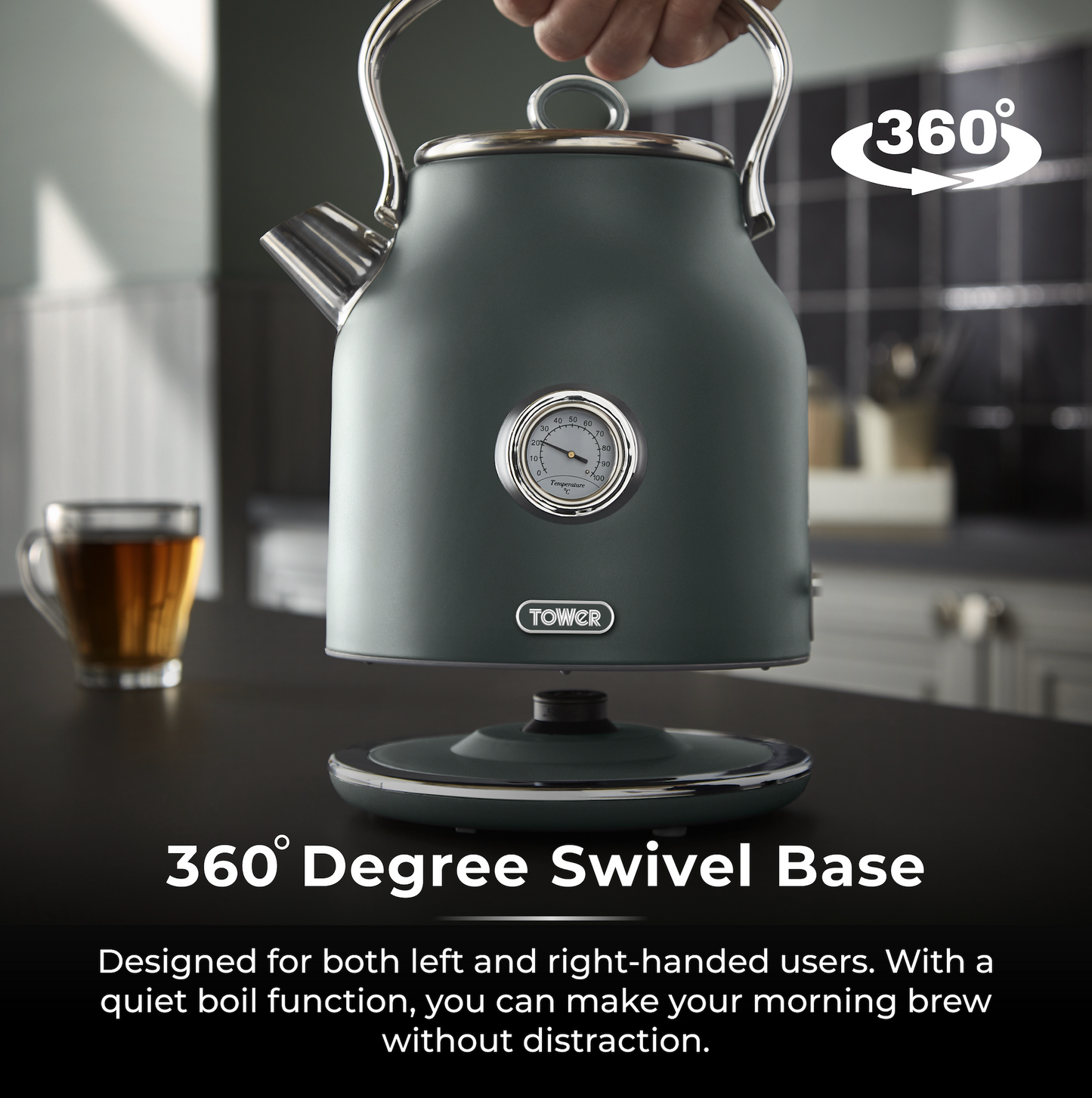 Tower Renaissance Kettle 1.7L T10063FOR (Forest Green)